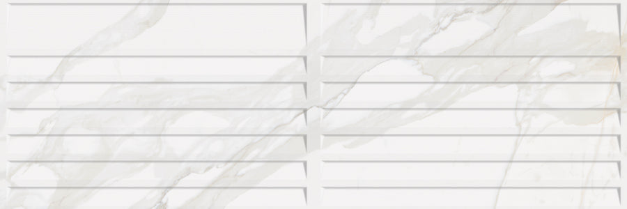 PYM RLV AOSTA WHITE 30X90CM WALL/MT SPAIN BX=1.89M2=20.35SF