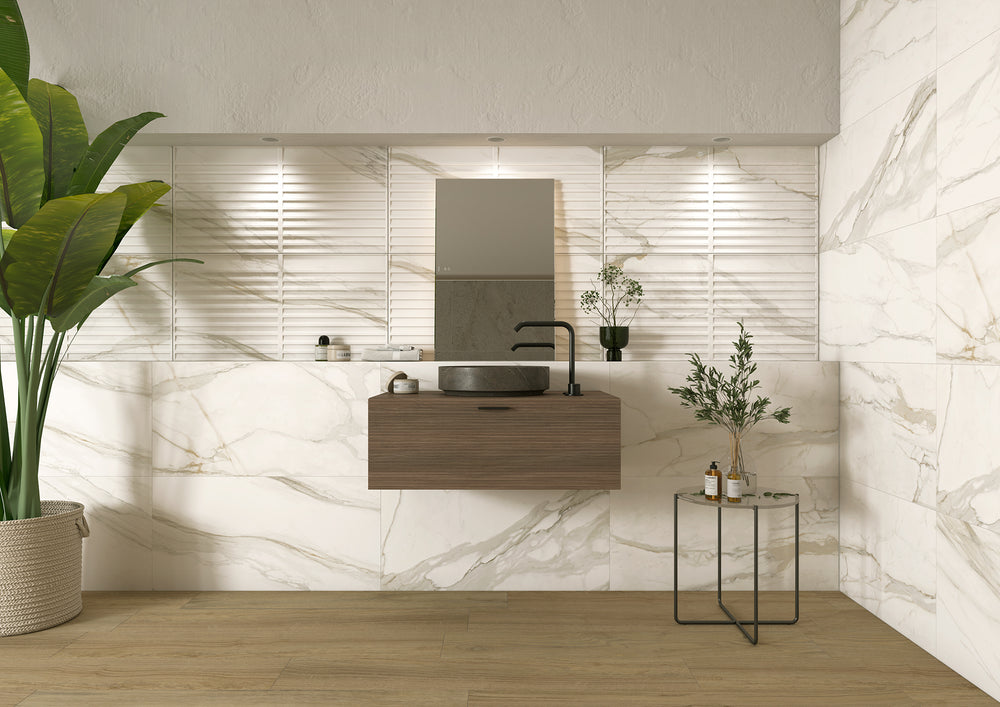 PYM RLV AOSTA WHITE 30X90CM WALL/MT SPAIN BX=1.89M2=20.35SF