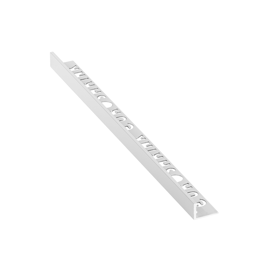 183A-BL-12 BLANCO ALUMINIUM TRIM, 2.5M, 12MM