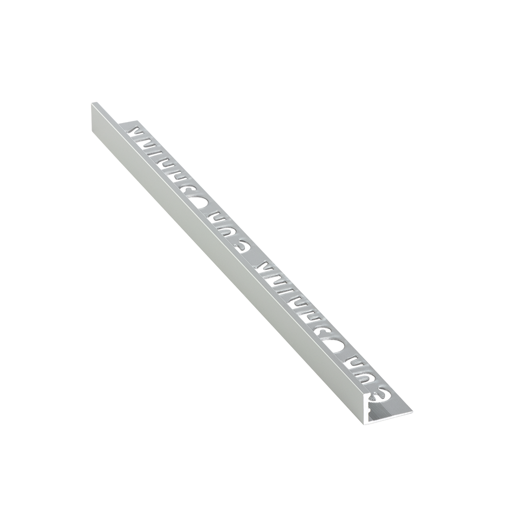 183A-PM-15 SILVER MATT ALUMINIUM TRIM, 2.5M, 15MM