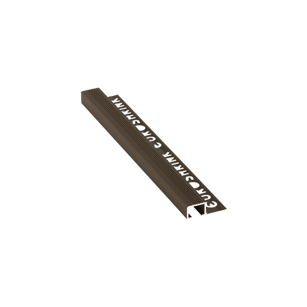 208A-BR-13 STEP BRONCE MATT ALUMINIUM TRIM, 2.5M, 13MM