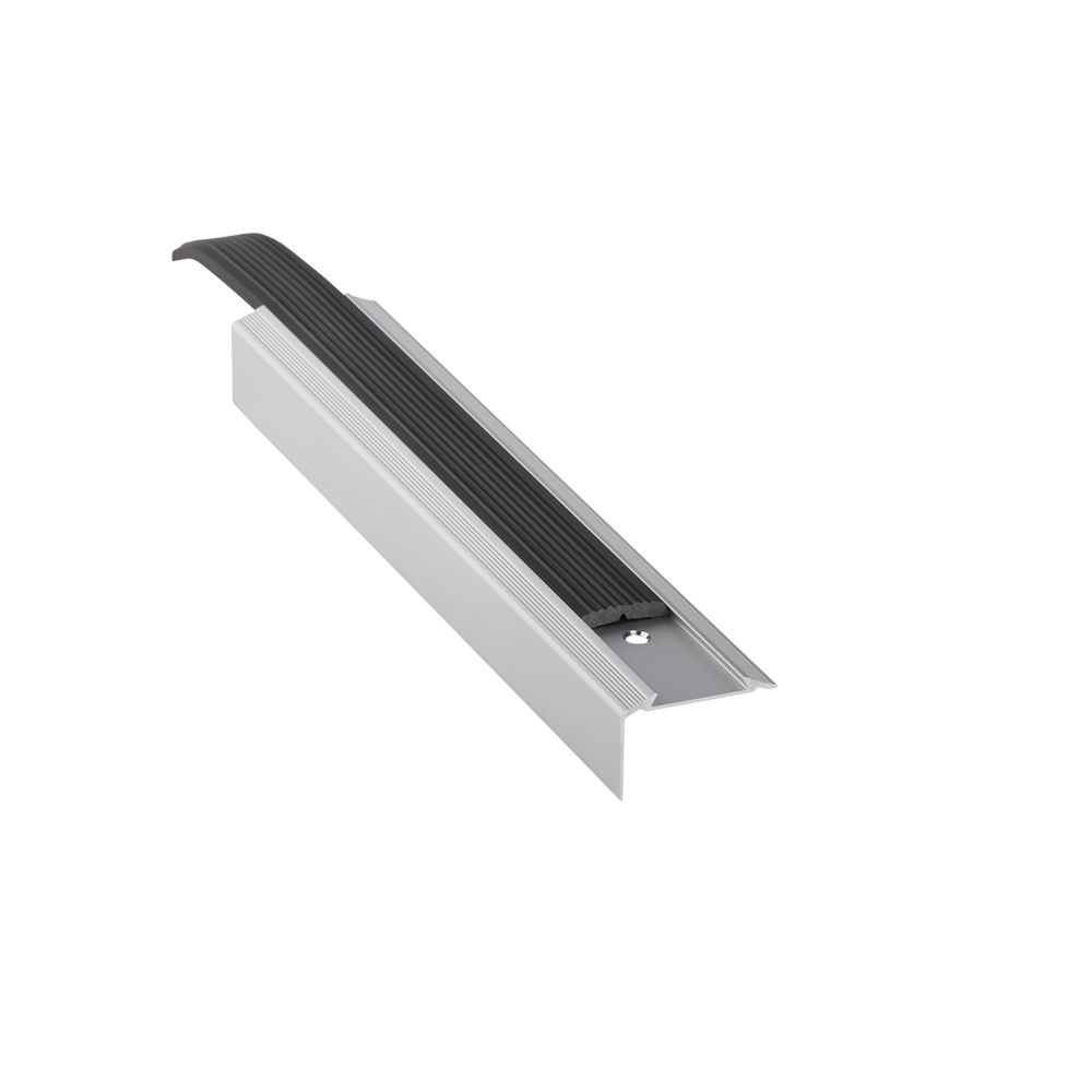 231A-PM-45 STEP SILVER MAT ALUMINIUM TRIM, 2.5M, 45MM X 25MM