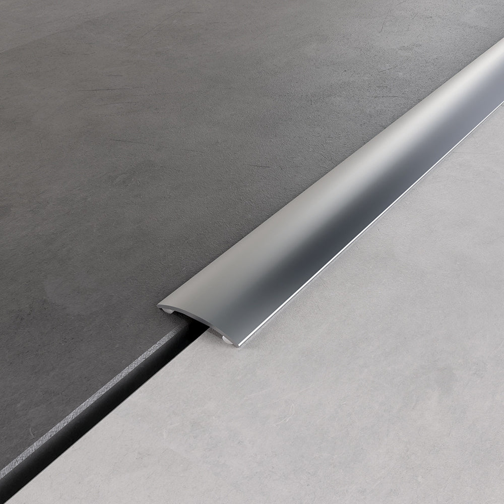 235A-PM/200 TRANSITION SILVER ALUMINIUM TRIM, 2M, 0 - 10MM