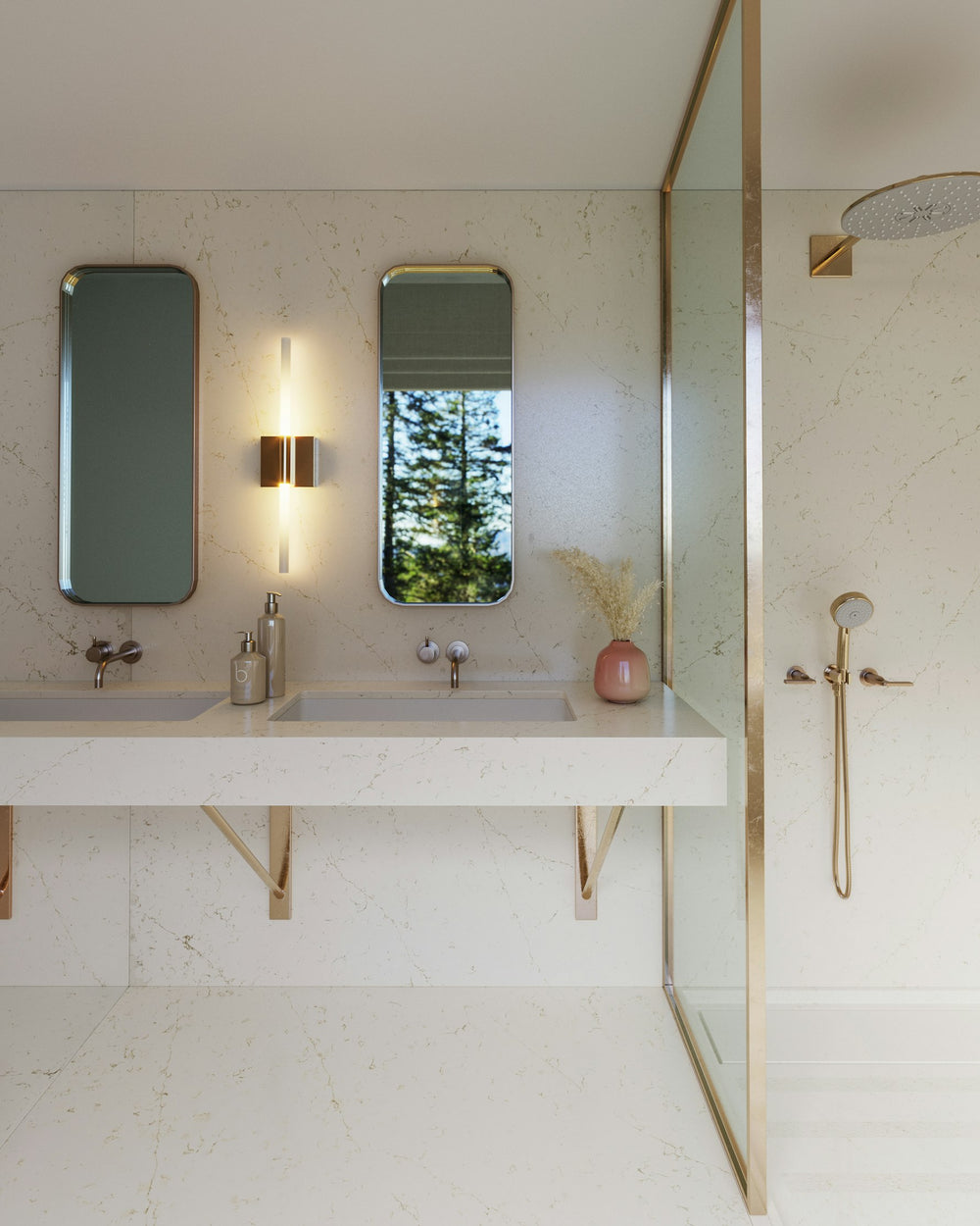 PERSIAN WHITE POLISHED SLAB 325X159X2cm  SPAIN