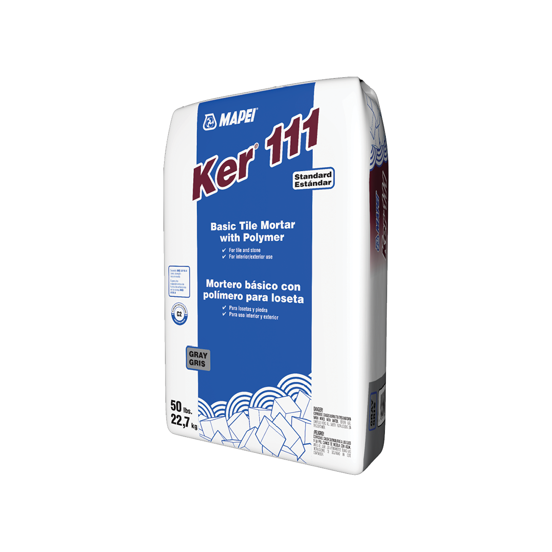 KER 111 BASIC TILE MORTAR (THINSET), WHITE, 50 LBS, U.S.A.