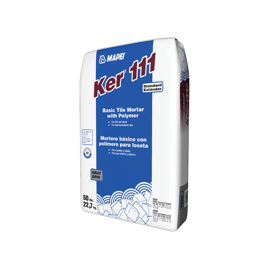 KER 111 BASIC TILE MORTAR (THINSET), WHITE, 50 LBS, U.S.A.