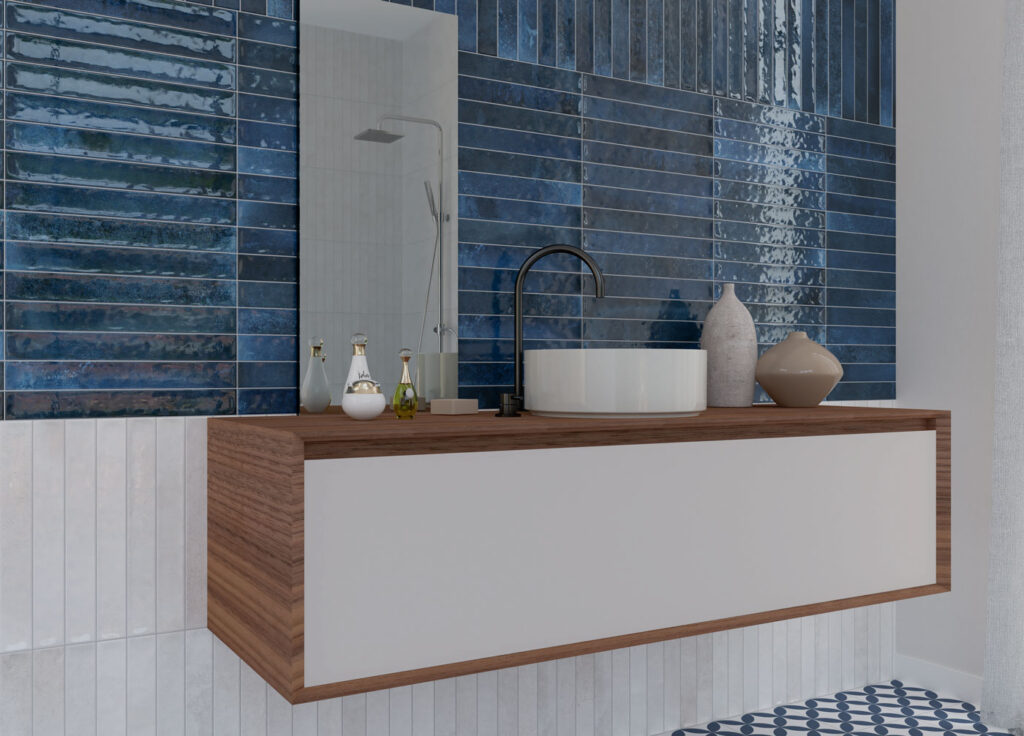 CELTIC L40 AZUL 5X40CM WALL/BR SPAIN BX=0.9M2=9.69SF – Creative