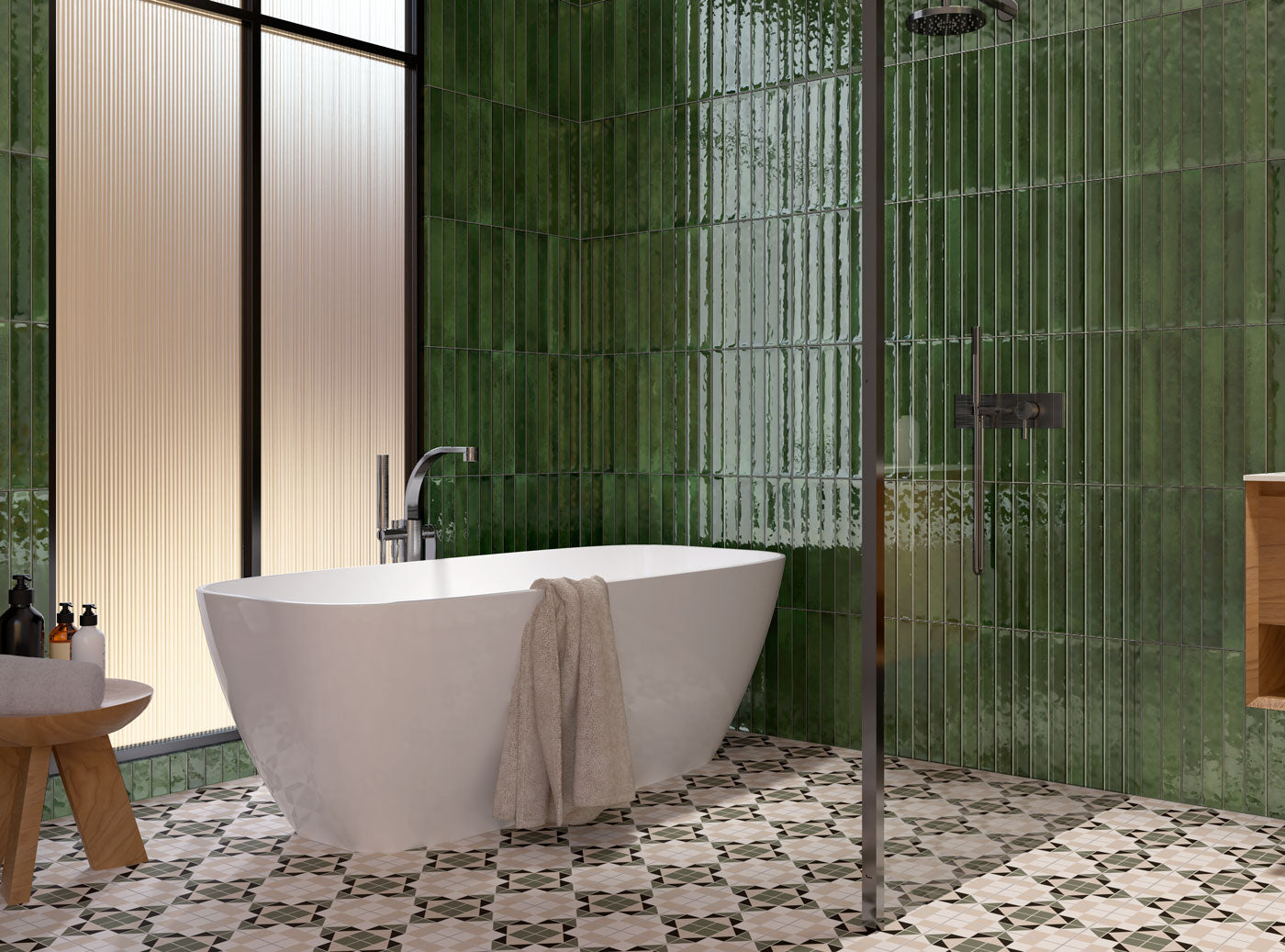 CELTIC L40 VERDE 5X40CM WALL/BR SPAIN BX=0.9M2=9.69SF – Creative
