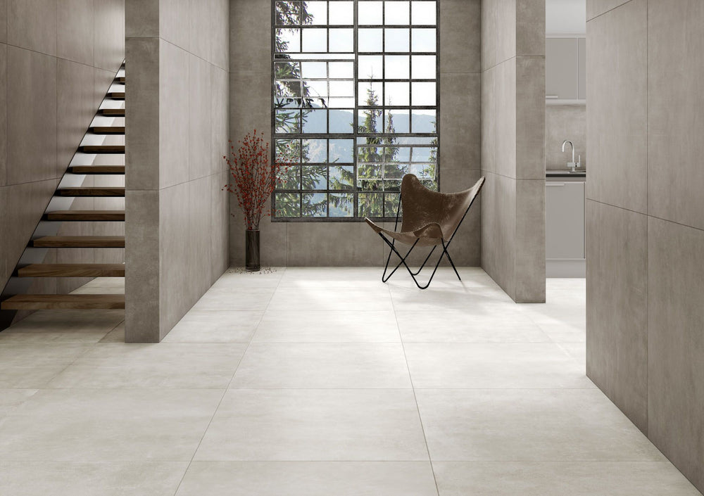 MUS CEMENTINE WHITE 90X90CM POR/GL/MT SPAIN BX=1.62M2=17.4SF
