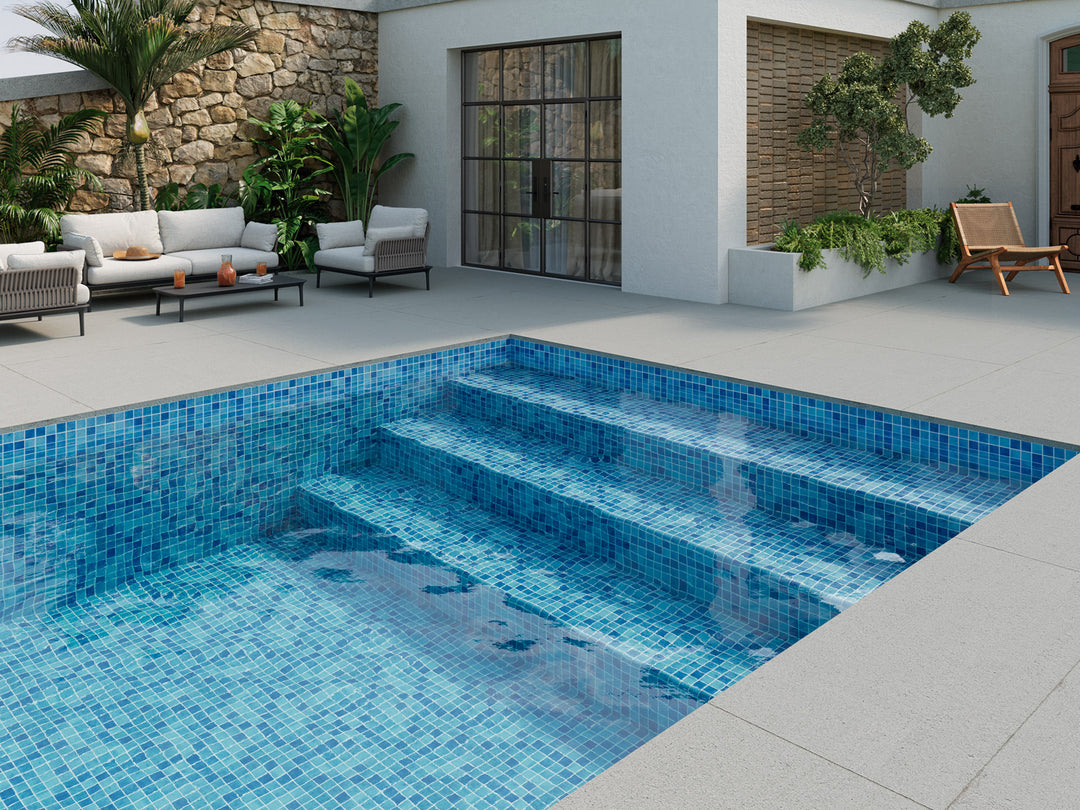 PENTA PURE BLUEWAVE 31X31cm MOSAIC SPAIN BX=0.97M2=10.44SF