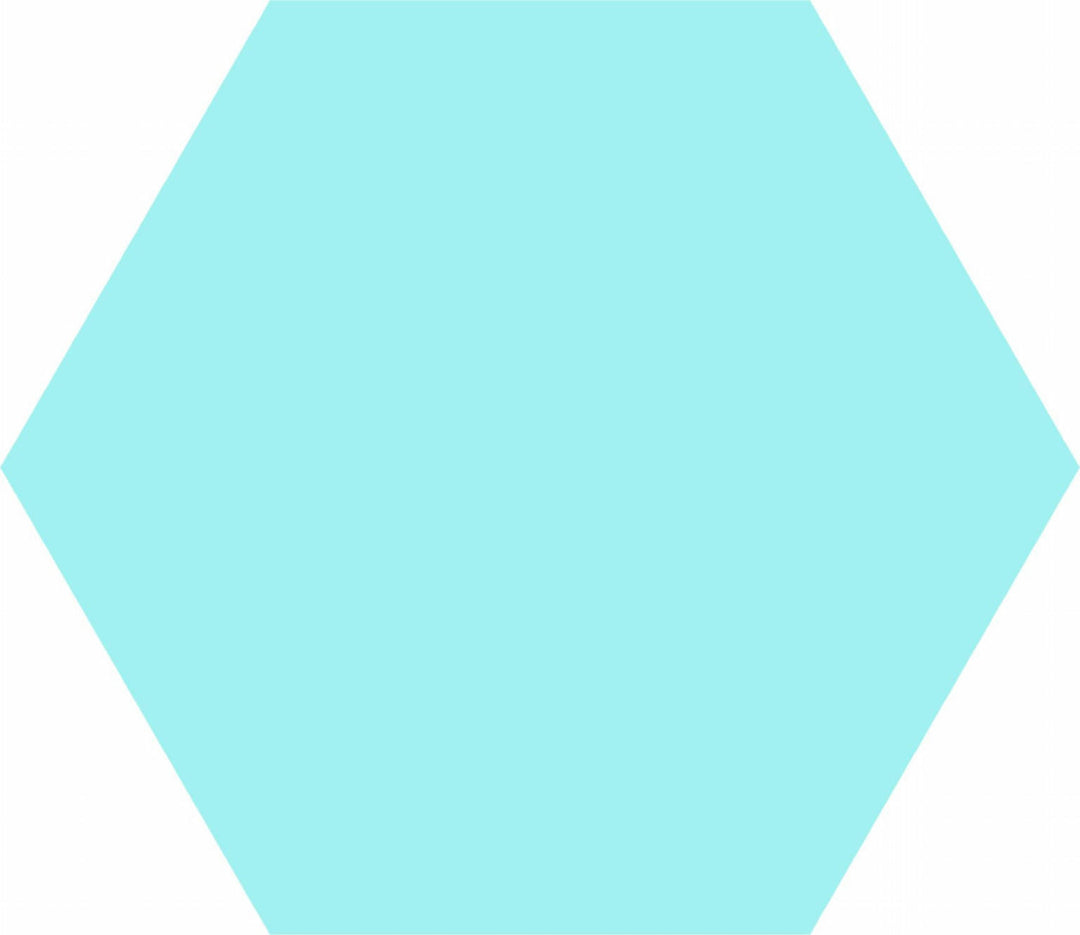 HEX BASIC AQUA 20X25cm POR/GL/MT SPAIN BX=1.04M2=11.19SF