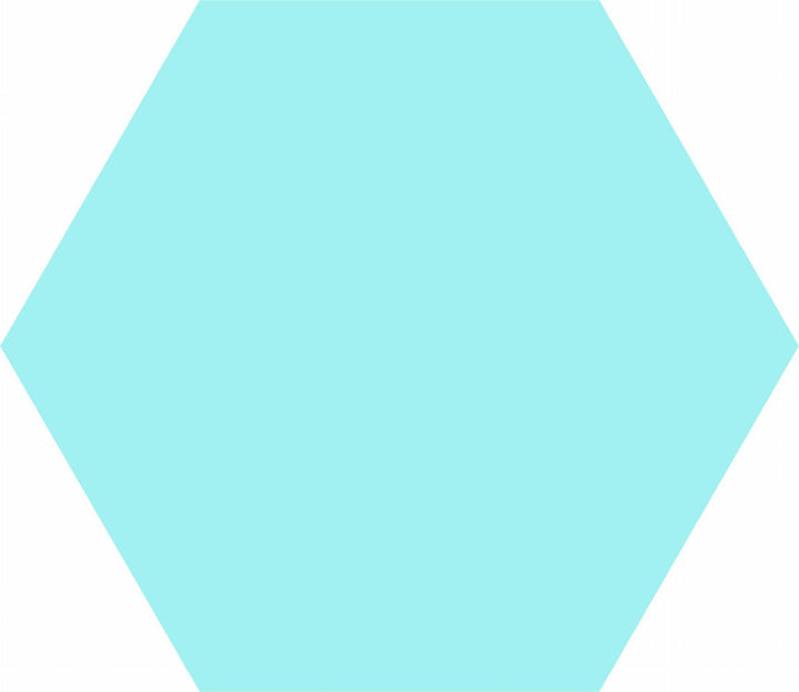 HEX BASIC AQUA 20X25cm POR/GL/MT SPAIN BX=1.04M2=11.19SF