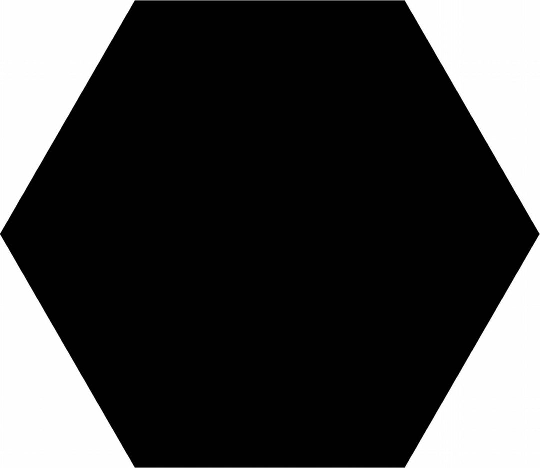 HEX BASIC BLACK 20X25cm POR/GL/MT SPAIN BX=1.04M2=11.19SF