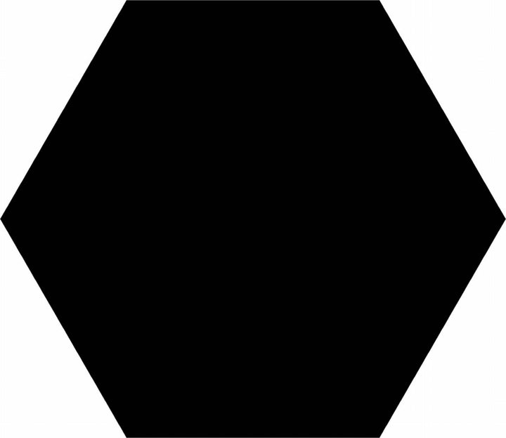 HEX BASIC BLACK 20X25cm POR/GL/MT SPAIN BX=1.04M2=11.19SF