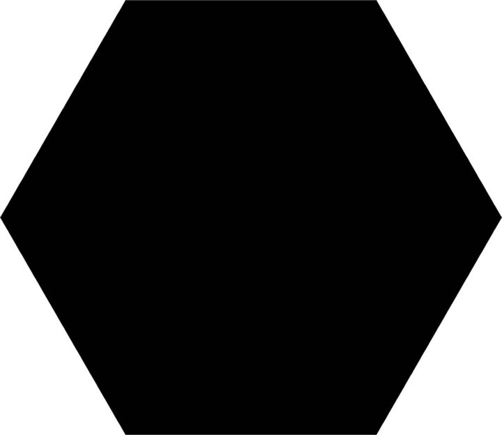 HEX BASIC BLACK 56X48.5cm POR/GL/MT SPAIN BX=1.2M2=12.92SF