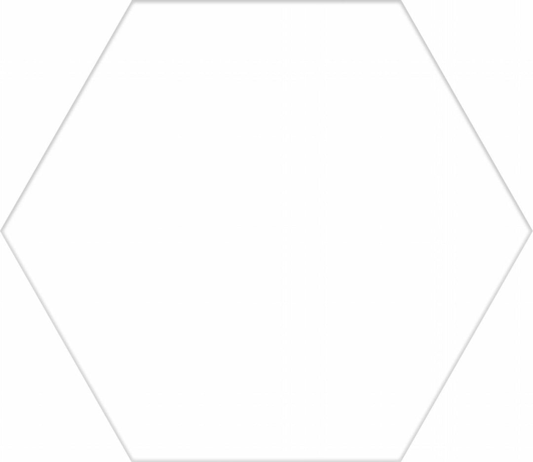 HEX BASIC WHITE 20X25cm POR/GL/MT SPAIN BX=1.04M2=11.19SF