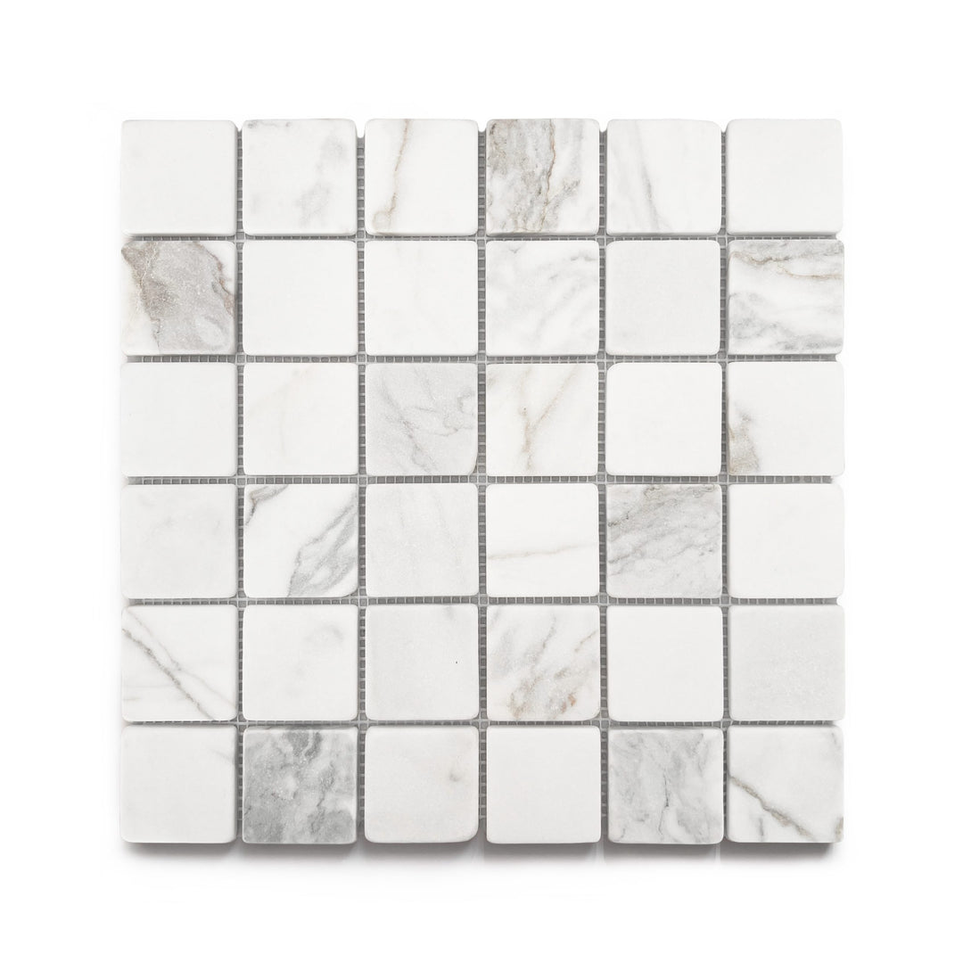 CALACATTA GOLD TUMB 30.5X30.5 MOSAIC BX=1.03M2=11.09SF