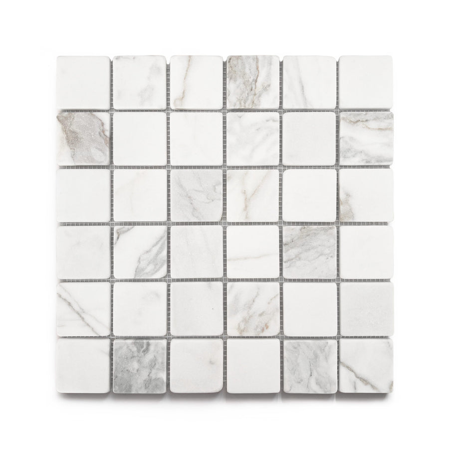 CALACATTA GOLD TUMB 30.5X30.5 MOSAIC BX=1.03M2=11.09SF