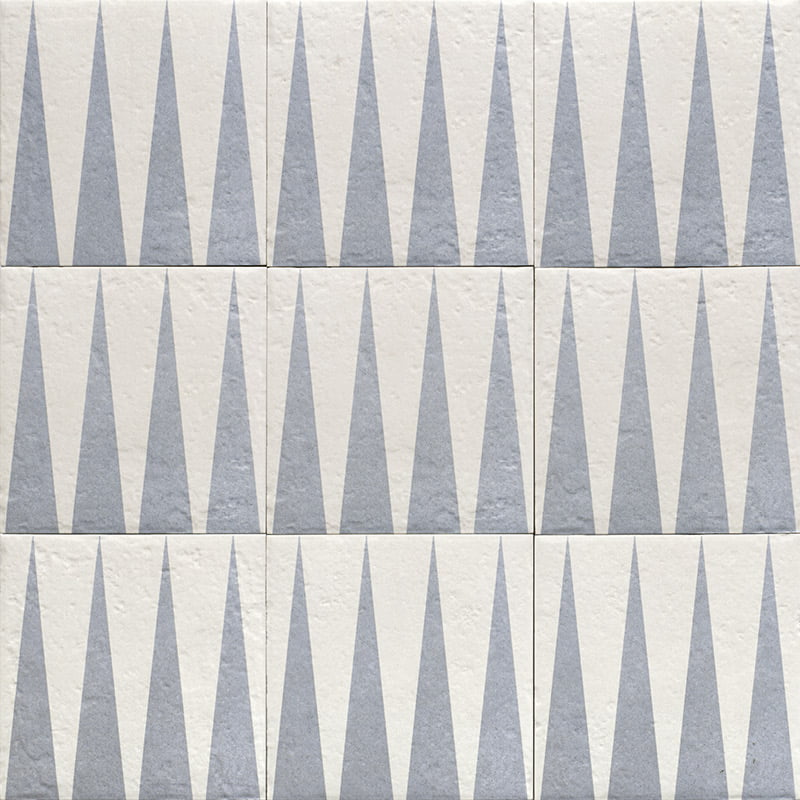 DÉCOR BLUE FOUR 20X20CM POR/GL/MT SPAIN BX=1M2=10.77SF