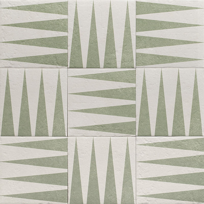 DÉCOR GREEN FOUR 20X20CM POR/GLMT SPAIN BX=1M2=10.77SF