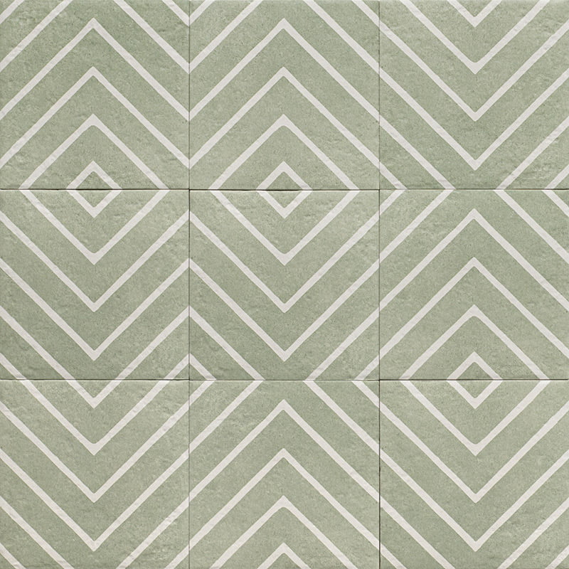 DÉCOR GREEN ONE 20X20CM POR/GL/MT SPAIN BX=1M2=10.77SF