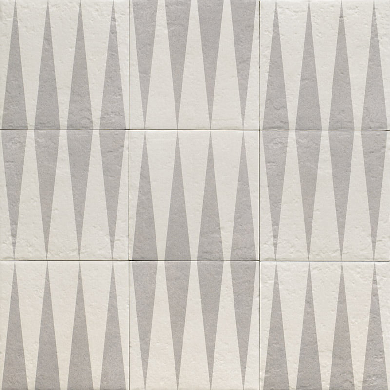DÉCOR GREY FOUR 20X20CM POR/GL/MT SPAIN BX=1M2=10.77SF