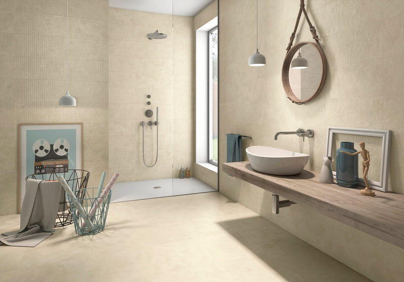 DEVON INLAY IVORY 20X50cm WALL/MT SPAIN BX=1.2M2=12.92SF