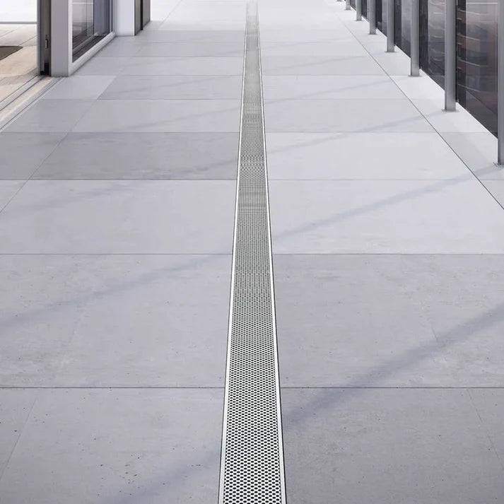 QM LAGOS - 36" ADJUSTABLE KIT PERFORATED LINE POLISH FINISH