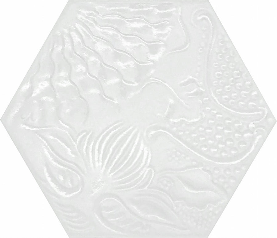 HEX GAUDI LX WHITE 20X25cm POR/GL/MT SPAIN BX=1.04M2=11.19SF