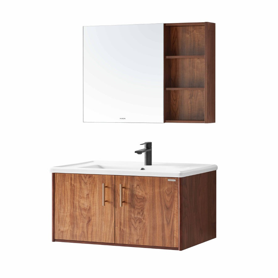 HFL0402-8153C BATHROOM CABINET BRUNET WALNUT