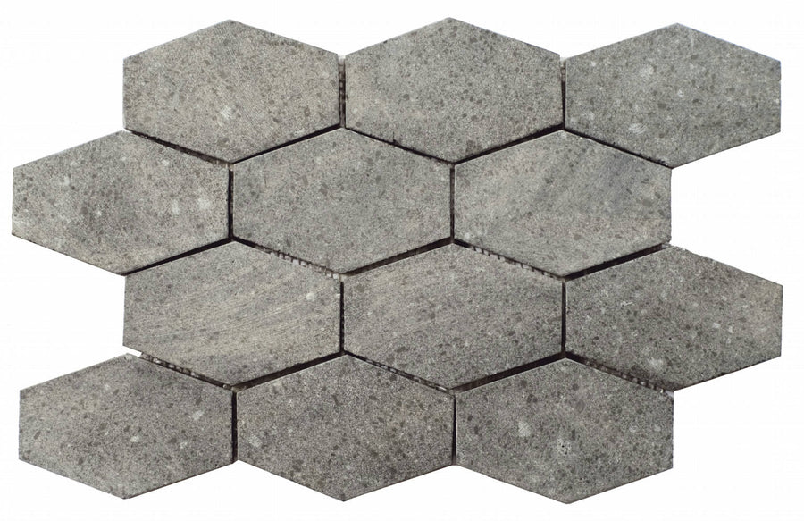 PIEDRA MENO (HEXAGON) 25X37CM STONE MOSAIC, SPAIN