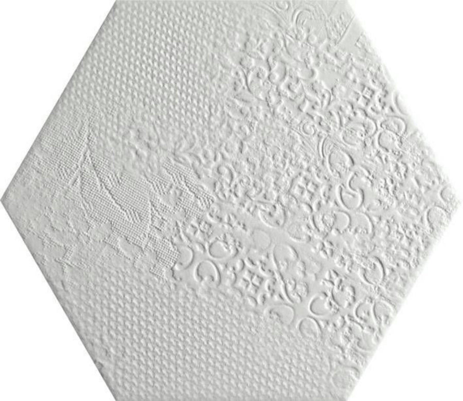 HEX MILANO WHITE 20X25cm POR/GL/MT SPAIN BX=1.04M2=11.19SF