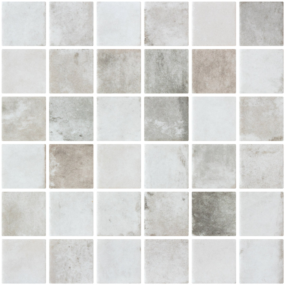 PENTA SHABBY TER 28X28CM GLASS MOSAIC SPAIN BX=.98M2=10.55SF