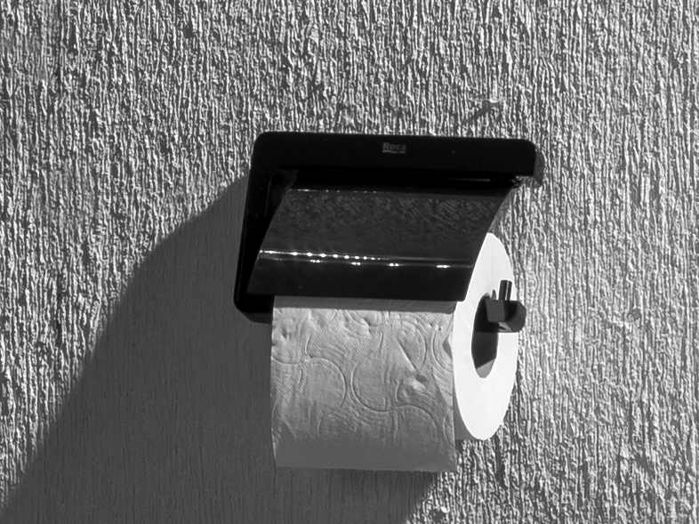 ACC TOILET ROLL HOLDER TEMPO SQUARE W. COVER TITANIUM BLACK