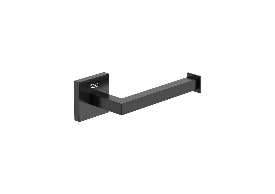 ACC TOILET ROLL HOLDER HOTELS SQUARE W/O COVER MATT BLACK