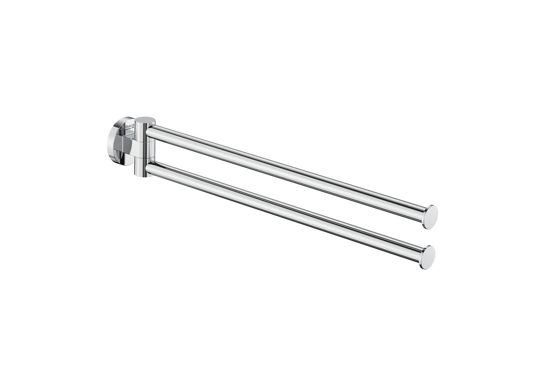 ACC TOWEL RAIL HOTELS DOUBLE SWIVEL 400MM CHROME