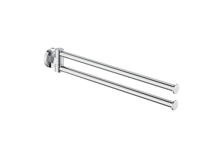 ACC TOWEL RAIL HOTELS DOUBLE SWIVEL 400MM CHROME