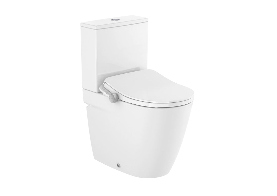 SMART TOILET ONA WASH &amp;amp; DRY RIMLESS 445MM SEAT WHITE