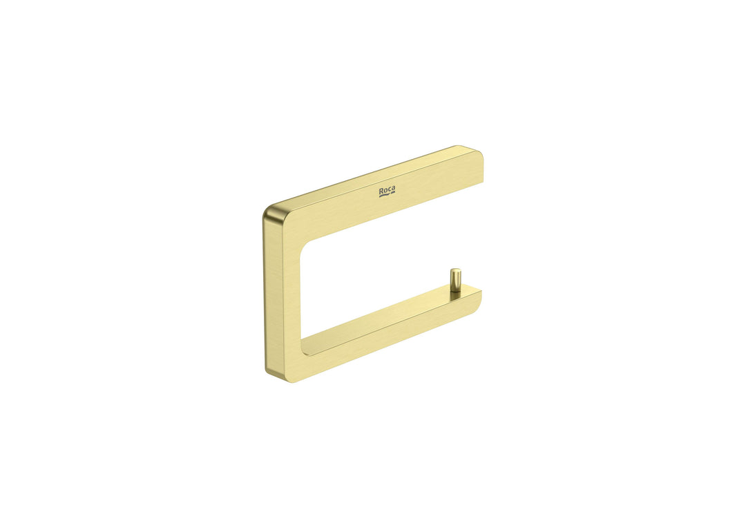 ACC TOILET ROLL HOLDER TEMPO SQUARE W/O COVER BRUSHED BRASS