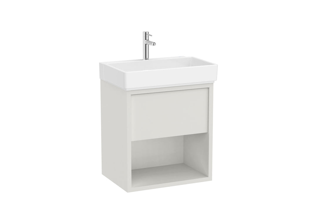 VANITY 1 DWR BASIN SET TURA UNIK 600MM OFF WHITE