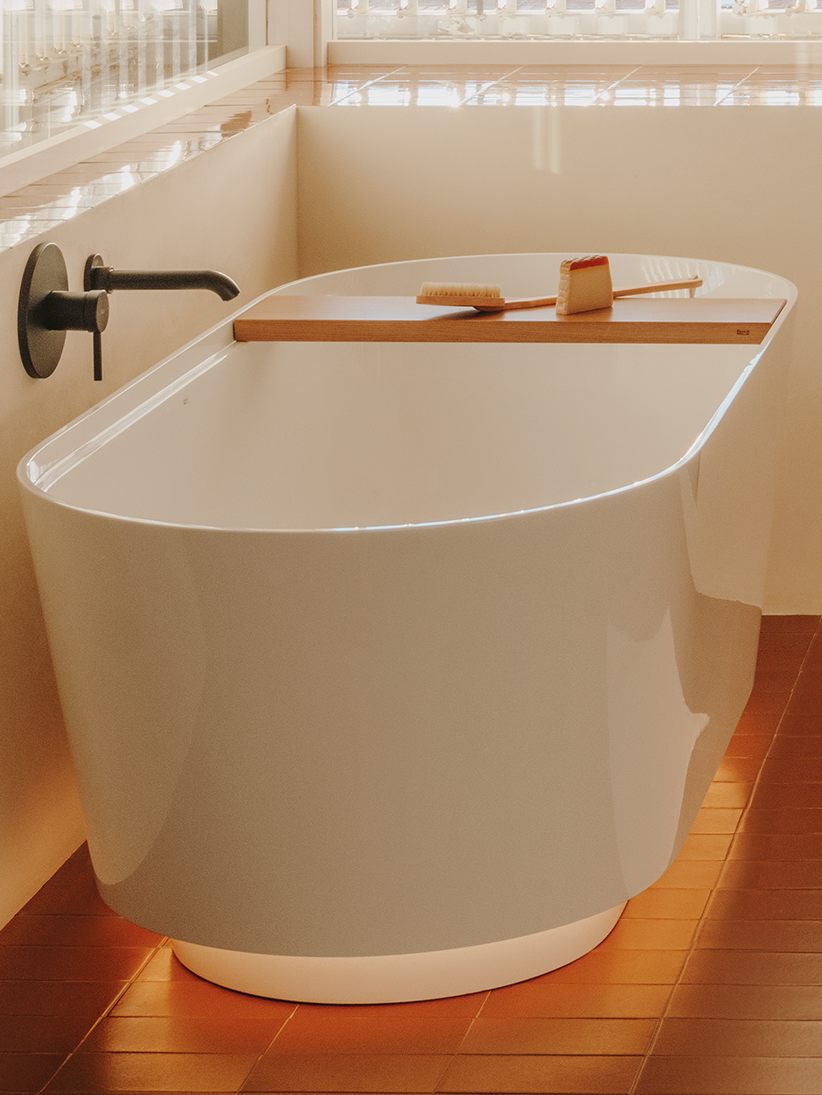BATHTUB FREESTANDING TURA STONEX LED 750X1700 WHITE