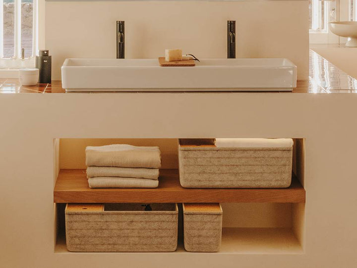 BASIN DOUBLE WALL HUNG TURA 2 HOLE 1000X430MM WHITE