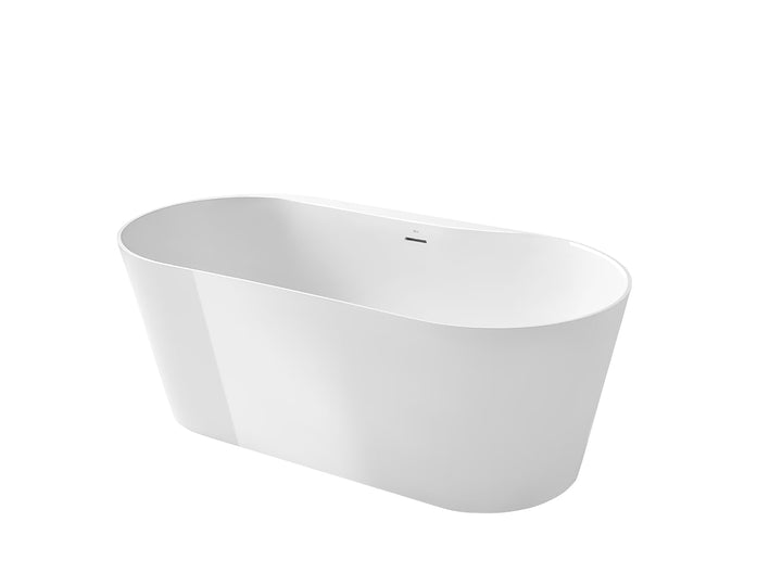 BATHTUB FREESTANDING RAINA OVAL STONEX  790X1590MM WHITE