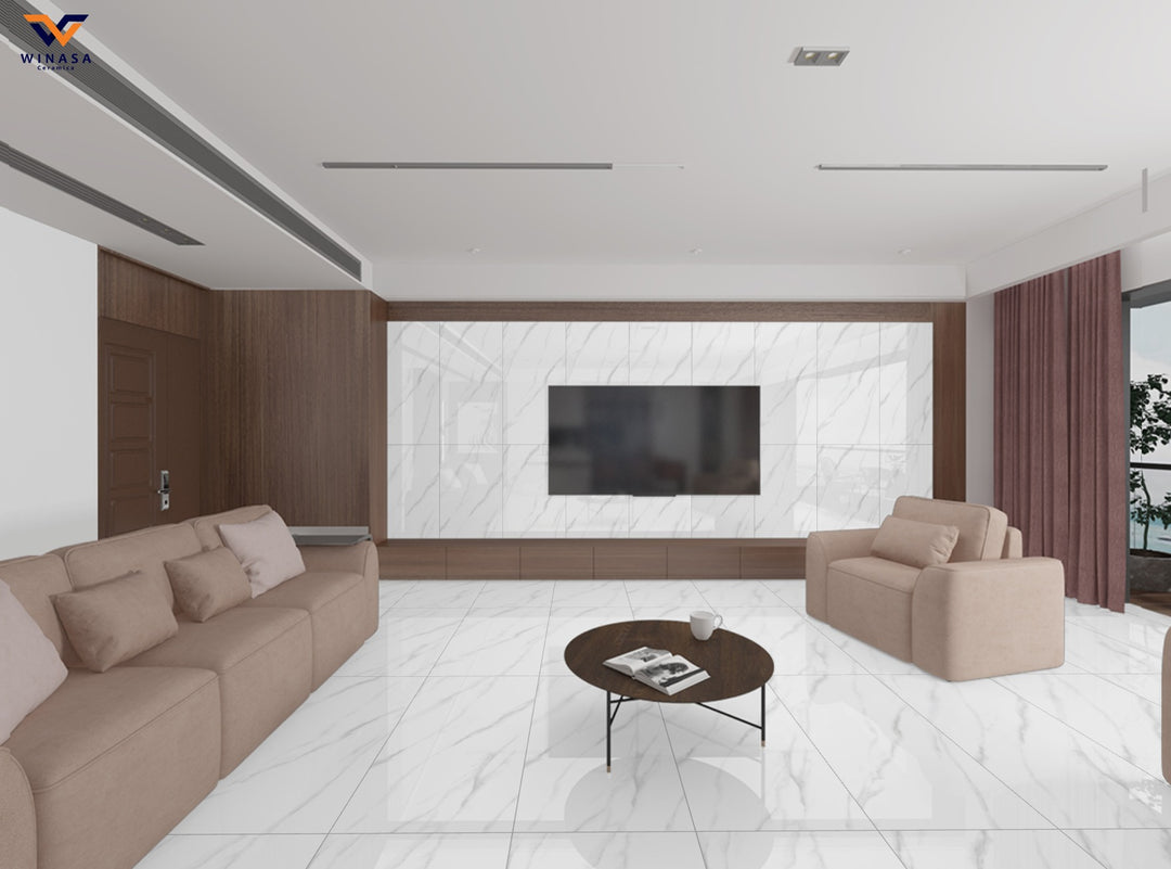 SENSO WHITE GLOSSY 60X120cm POR/GL/PL INDIA BX=1.44M2=15.5SF