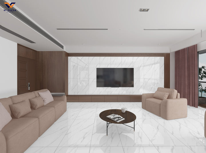 SENSO WHITE GLOSSY 60X120cm POR/GL/PL INDIA BX=1.44M2=15.5SF