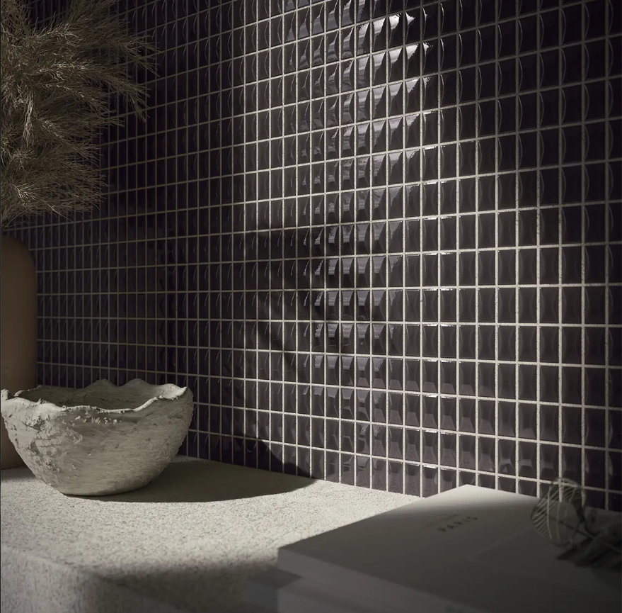 3DB BEVEL ONIX GLOS 12.5X25CM WALL/BR SPAIN BX=0.41M2=4.42SF