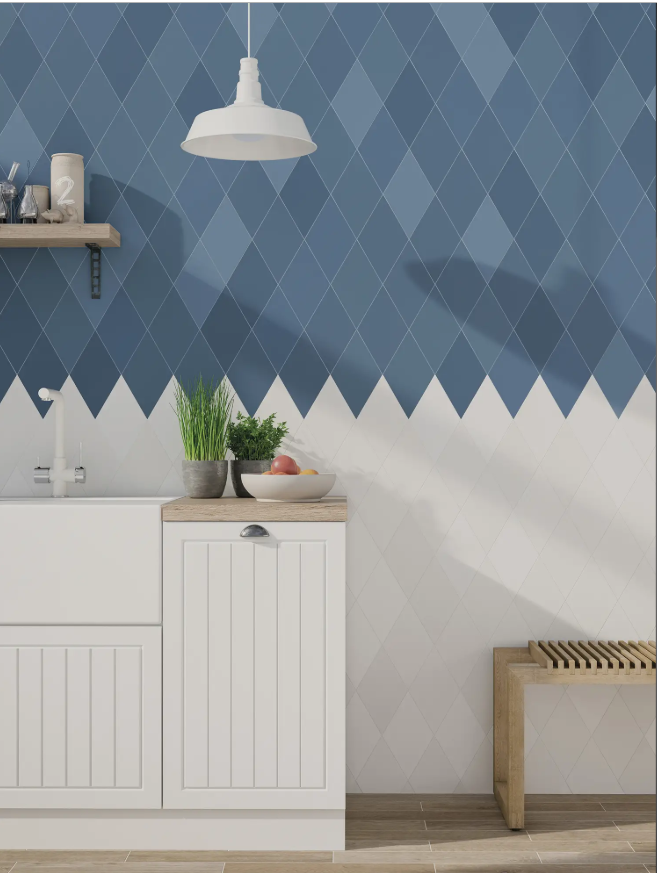 FLOW DIAMON BLU 13.9X23.95CM WALL/MT SPAIN BX=0.94M2=10.12SF