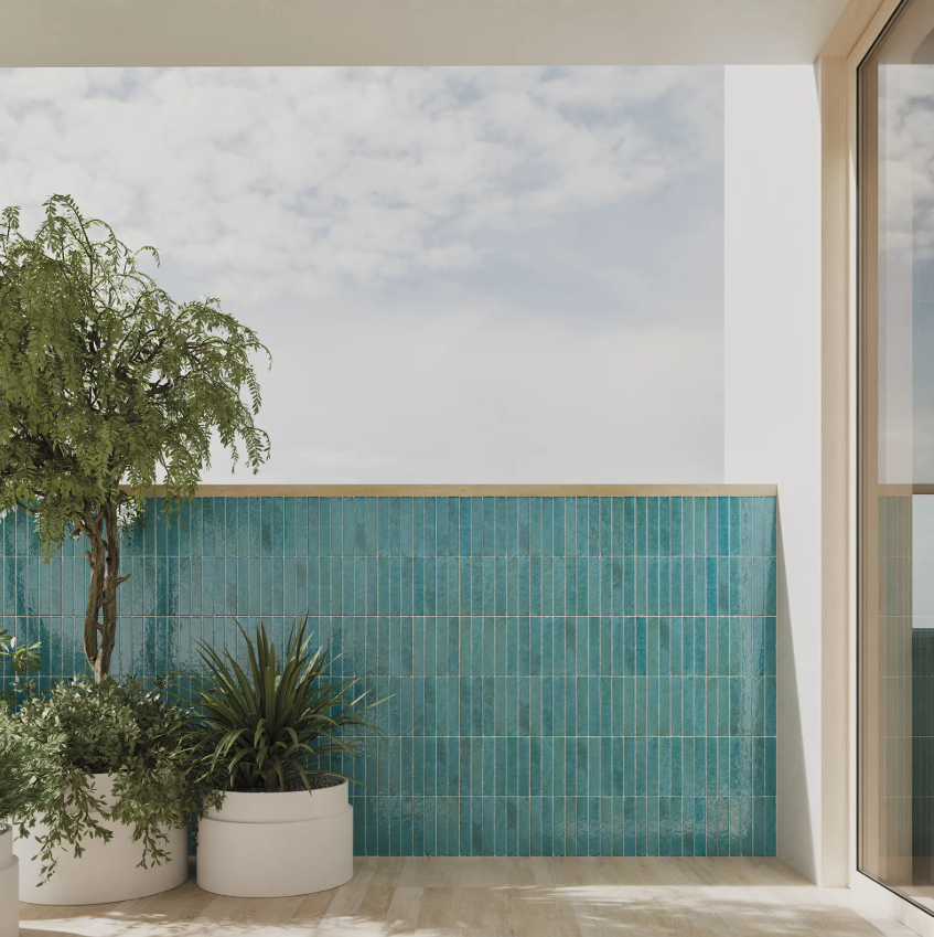 POTTERS AZUR 12.5X25cm WALL/BR SPAIN BX=0.44M2=4.74SF