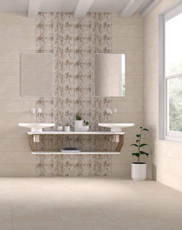 DAGOBAH CREMA MATE 20X60cm WALL/MT SPAIN BX=1.56M2=16.79SF