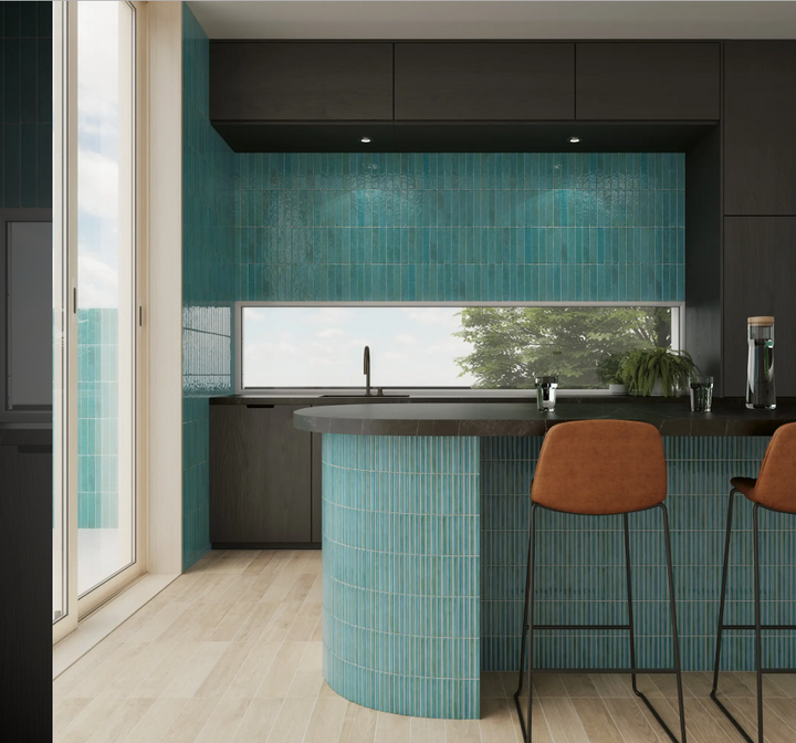 POTTERS BARS AZUR 12.5X25cm WALL/BR SPAIN BX=0.44M2=4.74SF